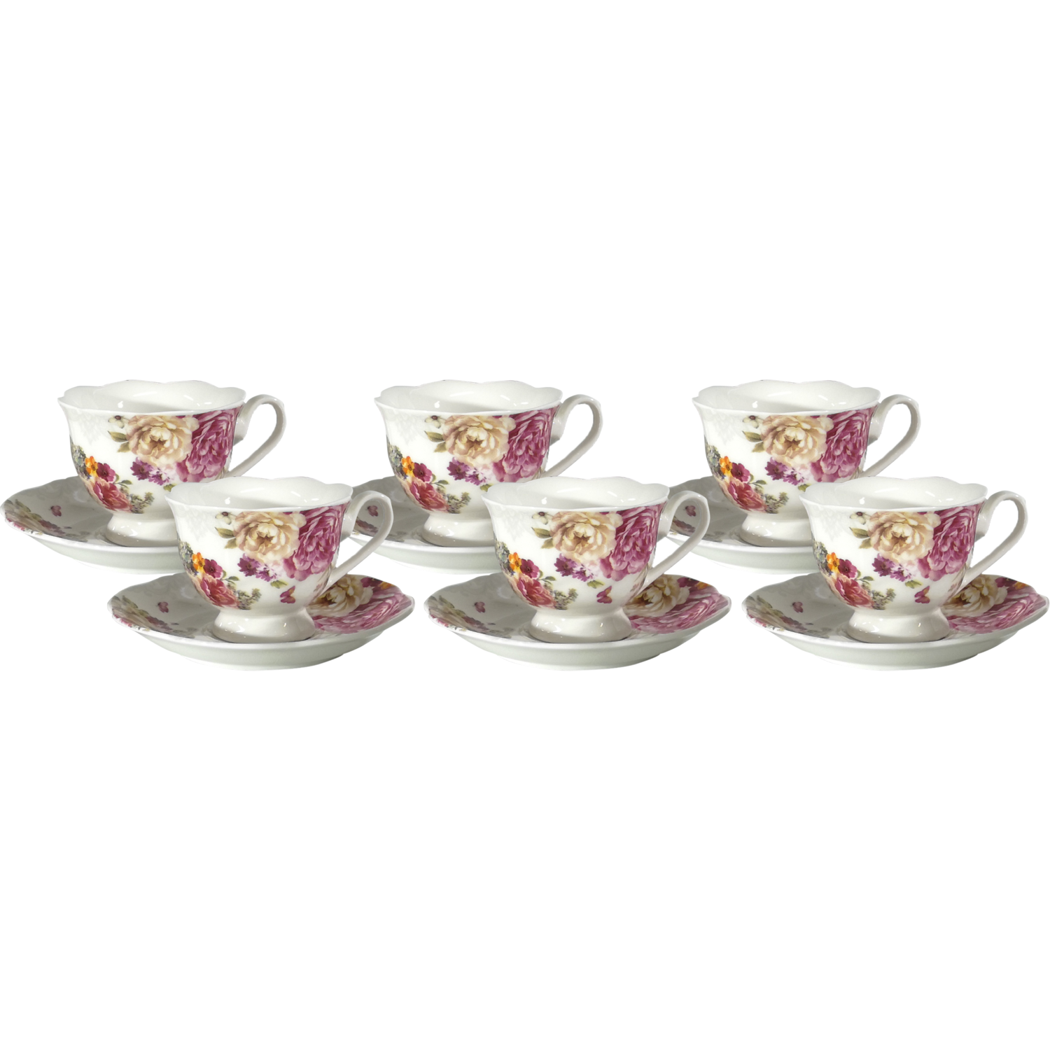 GUSTO CASA - Servizio da caffè in ceramica Romantic